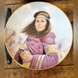 Sacajawea Collector Plate Gregory Perillo Princess Series 1982 Made In USA